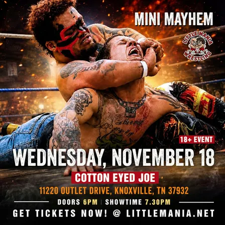 Little Mania Midget Wrestling -Invades -Knoxville, TN!
