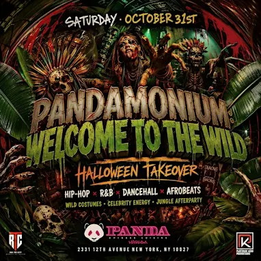 Halloween Costume Party at Panda: Welcome To The Wild - Free Entry w/ RSVP