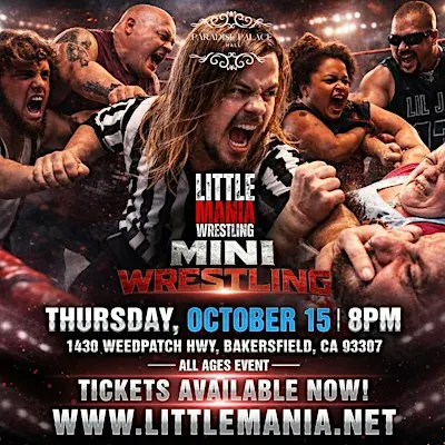 Little Mania Midget Wrestling Invades Bakersfield,CA!