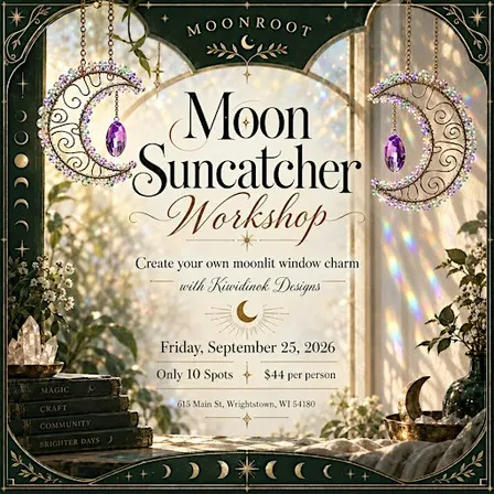 Moon Suncatcher Workshop with Kiwidinok Designs