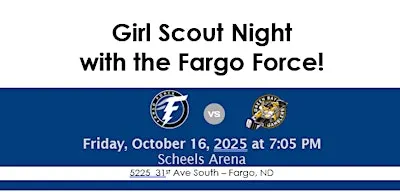 Girl Scout Night with the Fargo Force