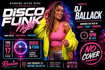 THURSDAY NIGHT VIBES | Disco • Funk • Salsa • R&B with DJ Ballack