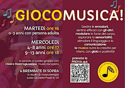 Prova GIOCOMUSICA 4-8 anni