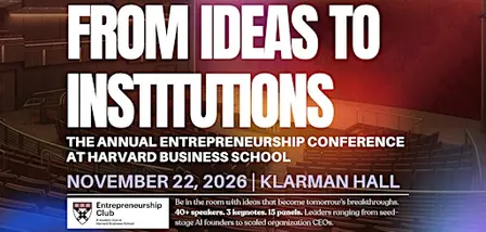 Entrepreneurship Conference 2026 at Harvard Business School