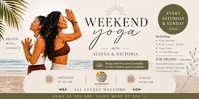 Weekend Yoga - Every Sunday