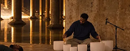 sound healing meditation with young professionals