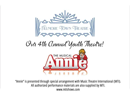 Annie: 4th Annual Youth Theatre - NOVEMBER 15