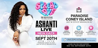 ASHANTI LIVE- Spread Love R&B Festival