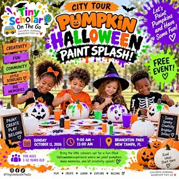 Pumpkin Halloween Paint Splash