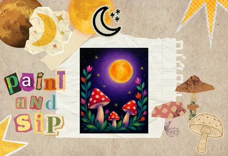 Moonlit Mushrooms Paint & Sip
