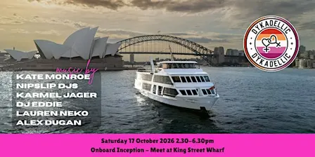 Dykadellic - The Ultimate Lesbian Boat Party x Inception | Sat 17 Oct 2026