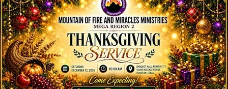 Thanksgiving Service 2026 — MFM Mega Region 2 USA