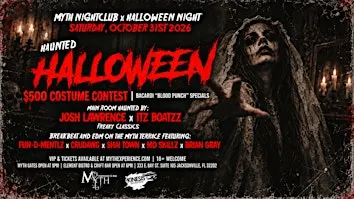 Haunted Halloween at Myth Nightclub | Saturday 10.31.26
