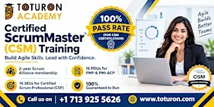 2 Days Certified ScrumMaster (CSM) Training in Hamilton, ON