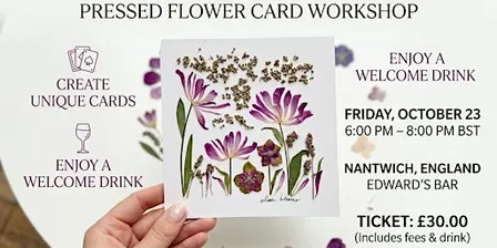 Pressed Flowers Card Workshop & Welcome Drink