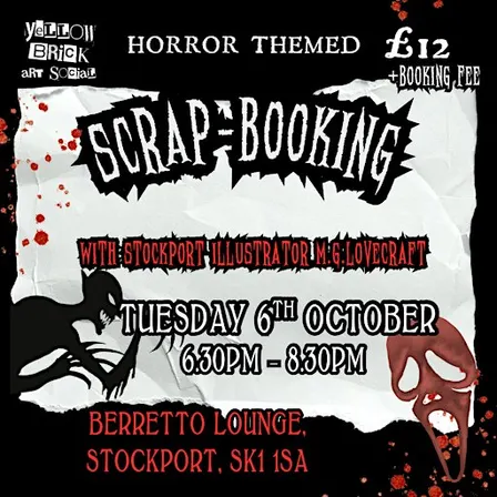 Horror themed scrapbooking club