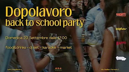 Dopolavoro Back to School party