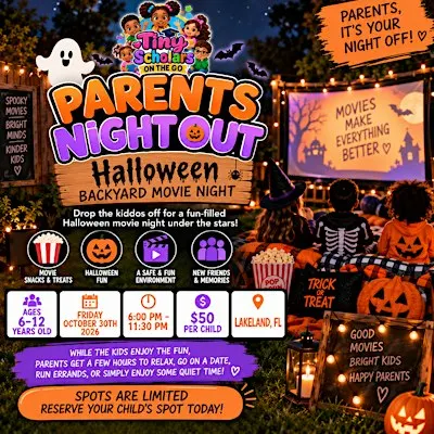 Halloween Backyard Movie Night
