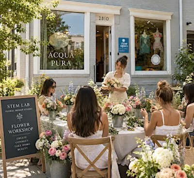 CREATE & NETWORK : A Floral Design Workshop in the heart of Georgetown