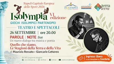 ISOLYMPIA 2026 - PAROLE NOTE con Maurizio Rossato e Giancarlo Cattaneo