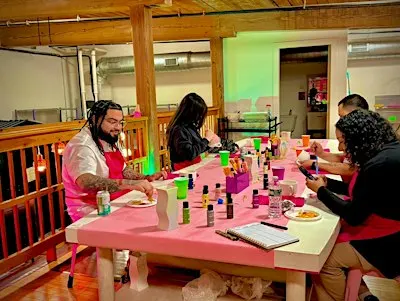 Friday Night Art After Dark: Pottery Paint and Sip