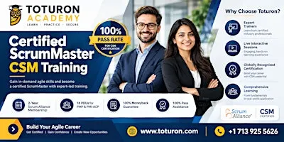 2 Days Certified ScrumMaster (CSM) Training in Sacramento, CA
