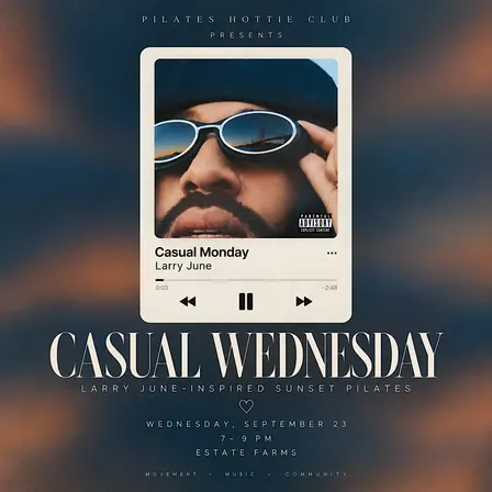 Casual Wednesday: A Larry June-Inspired Sunset Pilates Experience