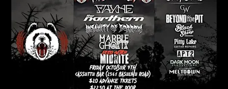 Fayne, The Northern, Insanity of Sorrow, Marble Ghosts, Feed After Midnite