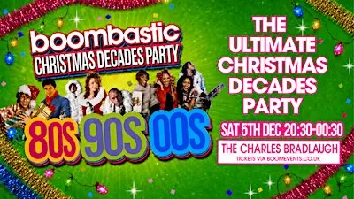 Boombastic's Christmas Decades Party Northampton