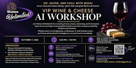 Women Unlimited Presents: AI Wine & Cheese