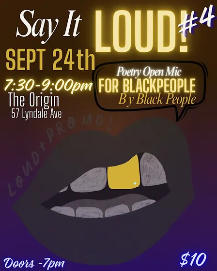 Say It Loud!- Black Poetry Open Mic