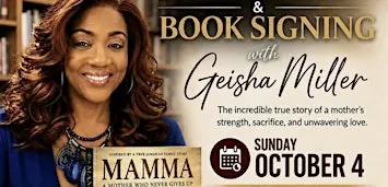 A Mother Who Never Gives Up: Book Signing with Geisha Miller