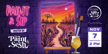 Paint & Sip Event in Cincinnati, OH – “Queens Meadow” at Esoteric Brewing