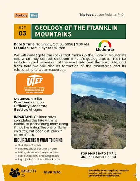 Geology of the Franklin Mountains