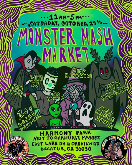 Monster Mash Market: Spooky Tricks and Handmade Tricks at Harmony Park