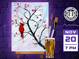Cardinals Perch Paint & Sip Event at Wooden Cask in Newport, KY