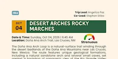 Desert Arches Rocky Marches