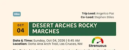 Desert Arches Rocky Marches