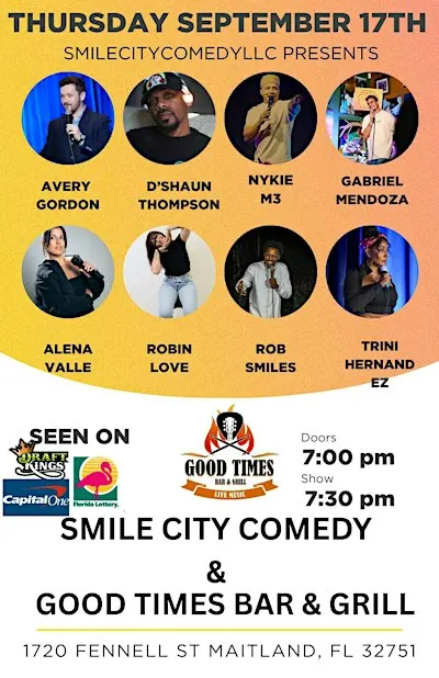 Smile City Comedy Show & Good Times Bar & Grill