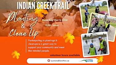 Planting & Clean Up at the Indian Creek Trail