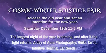 Cosmic Winter Solstice Fair, Ferndale MI | Tarot, Reiki & Aura Photos