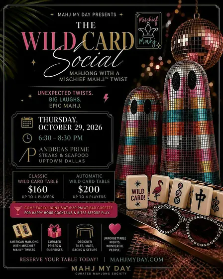 The Wild Card Social | Mahjong After Dark in Uptown Dallas
