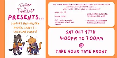 Singles Halloween Crafts + Costume  Party [Queer] [Ages 20-28]