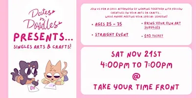 Dates n' Doodles - Singles Arts & Crafts [Straight] [Ages 25-35]