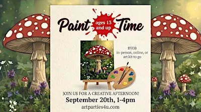 Paint Time: "The Red Mushroom"