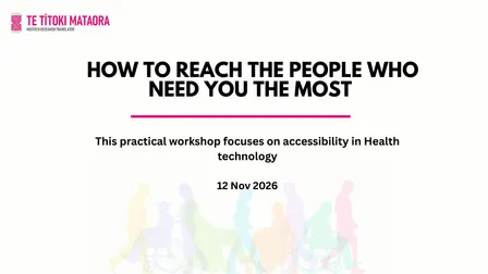 Reaching Those Who Need You Most: Accessibility in Health Technology