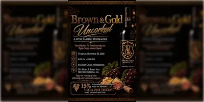 Brown and Gold Uncorked