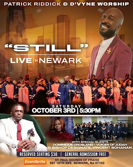 Patrick Riddick & D'vyne Worship: "STILL" LIVE in NEWARK