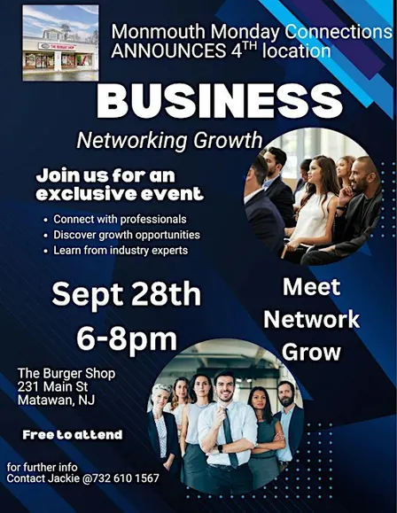 ANNOUNCING A 4TH LOCATION FOR MONMOUTH MONDAY CONNECTIONS!!!
