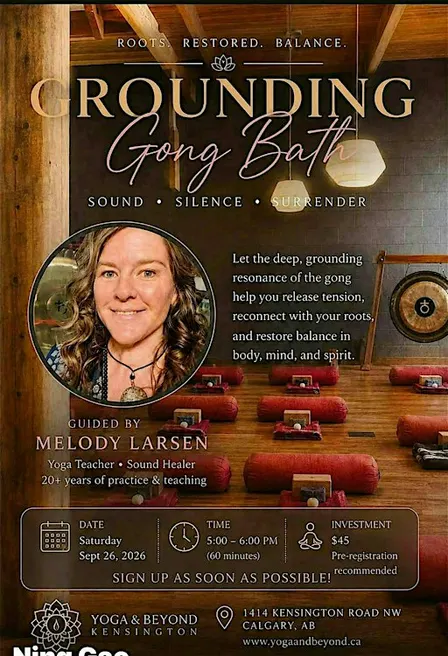 Grounding Gong Bath - Workshop at Yoga & Beyond